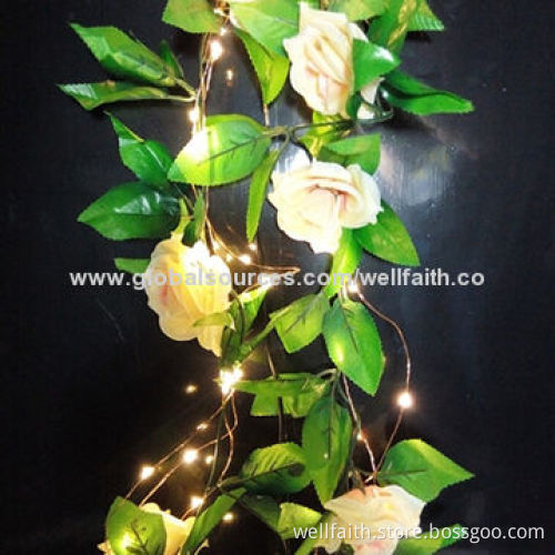 Copper Wire LED Vines String Light with 2m, 20 LED Bulbs and Transformer Operated